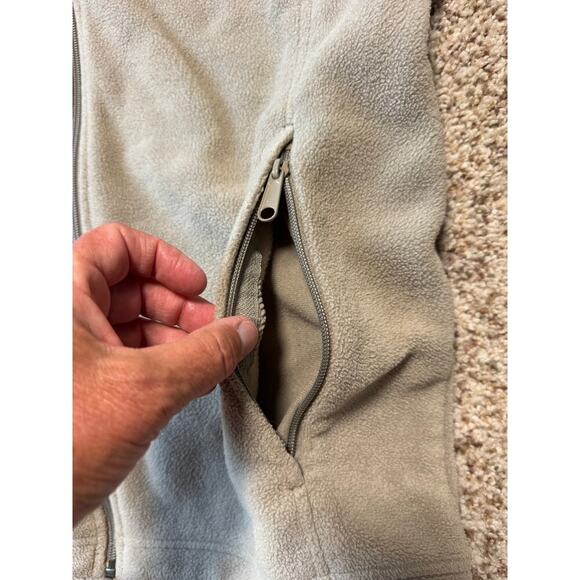 Men’s Columbia long sleeve fleece/jacket Men's Size Medium, Tan/Cream colored - Picture 5 of 10